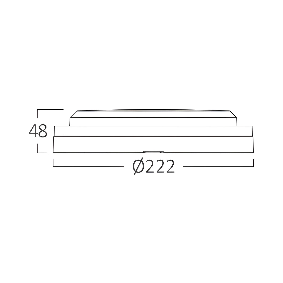 Braytron Bulkhead LED Bulkhead-armatuur 18W IP65 Zwart RND SNS 3IN1