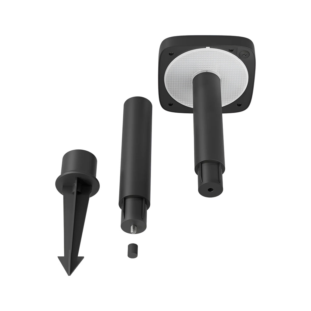 Braytron Spike Grondspot 8W IP65 Zwart 2B RND 2IN1