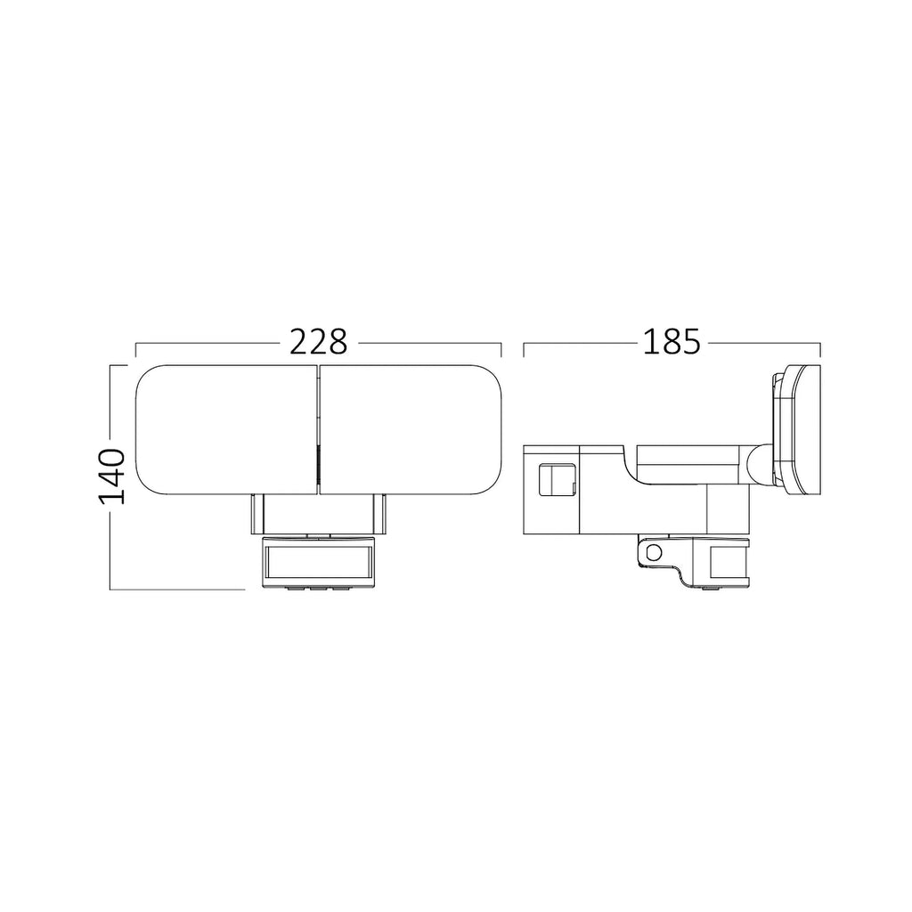 Braytron Miles Wandlamp 30W 4000K IP54 Wit W2