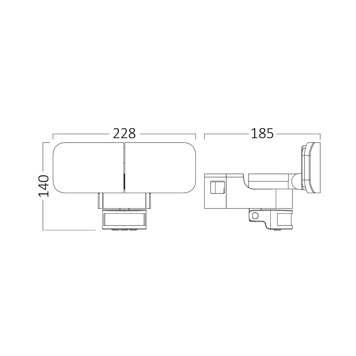 Braytron Miles Wandlamp 30W 4000K IP54 Wit W2