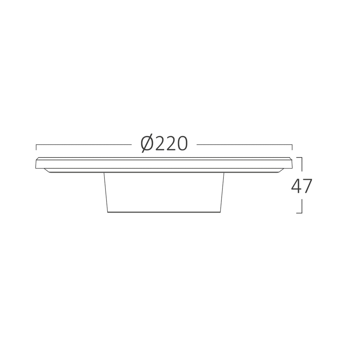 Braytron Palermo Wandlamp 12W IP65 Grijs M RND 3IN1