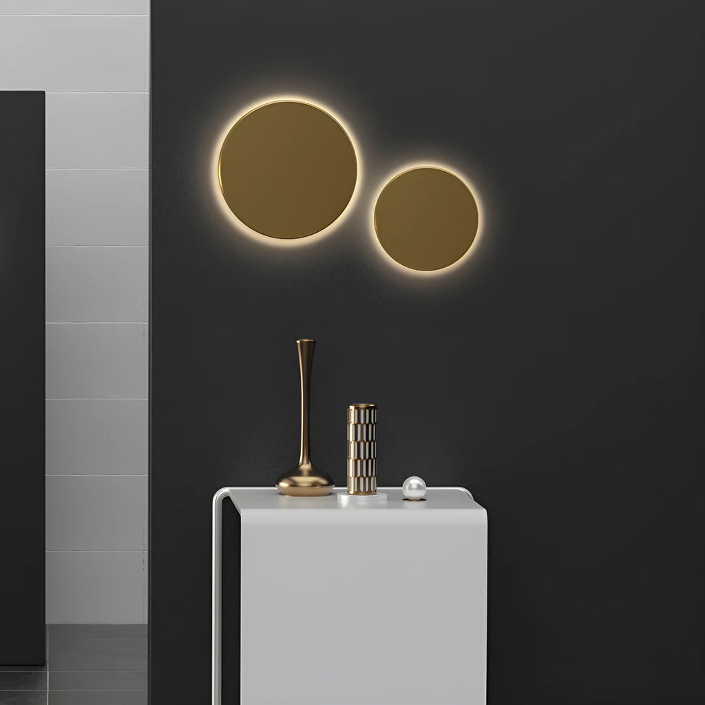 Braytron Palermo Wandlamp 12W IP65 Goud M RND 3IN1