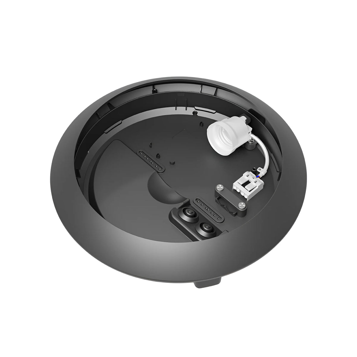Braytron Napoli Plafondlamp IP65 Grijs D270 1xE27 PC