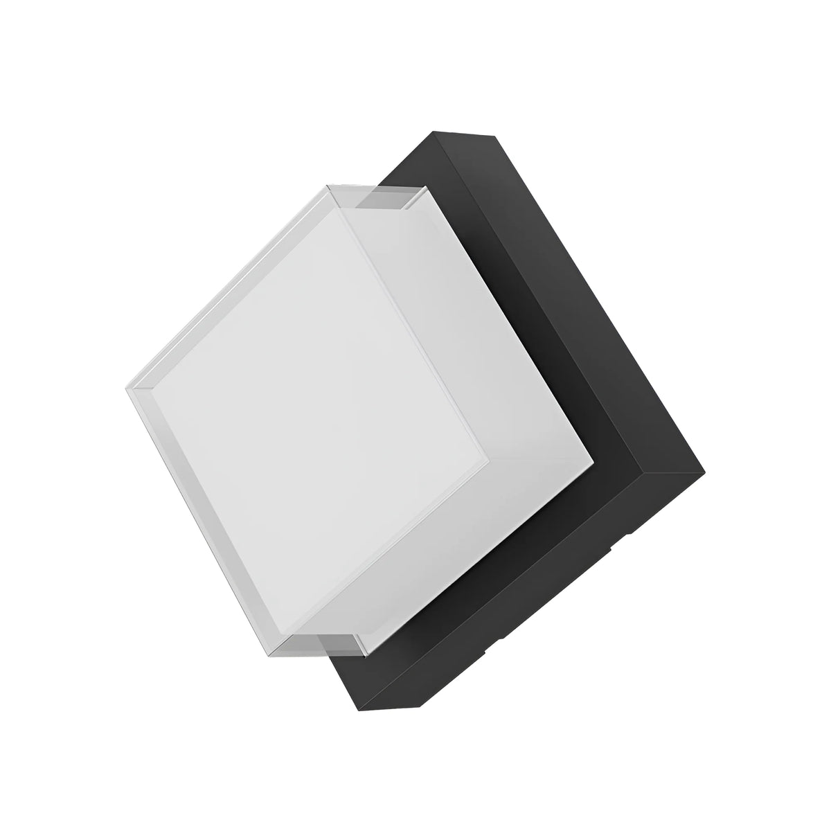 Braytron Walls Wandlamp 15W 3000K IP65 Zwart G2 SQR