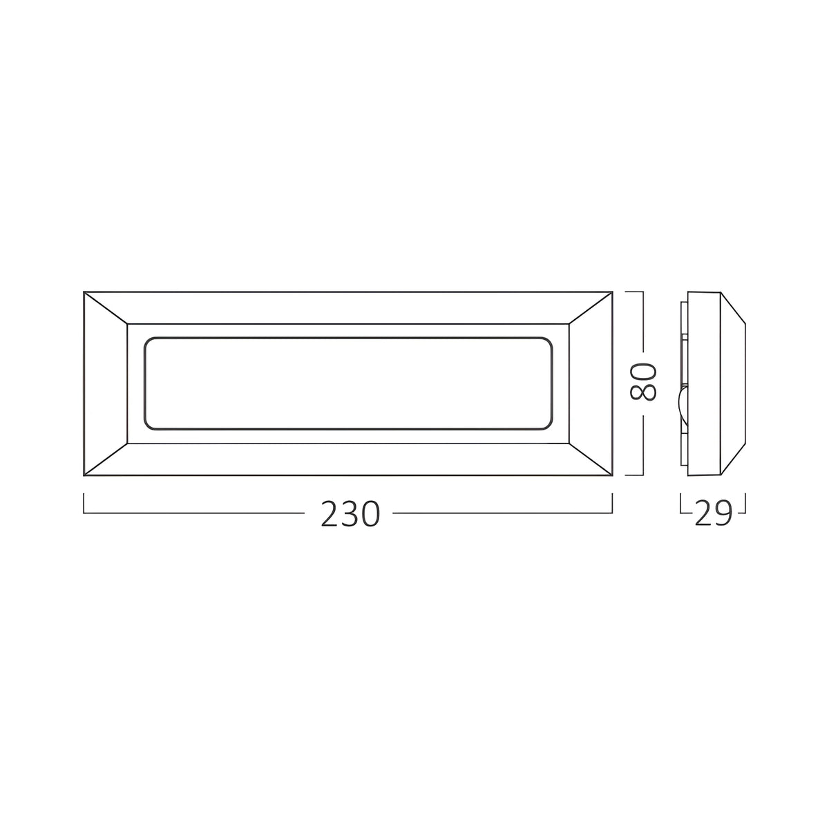 Braytron Vekta Wandlamp 3W IP65 Wit B RCT 3IN1