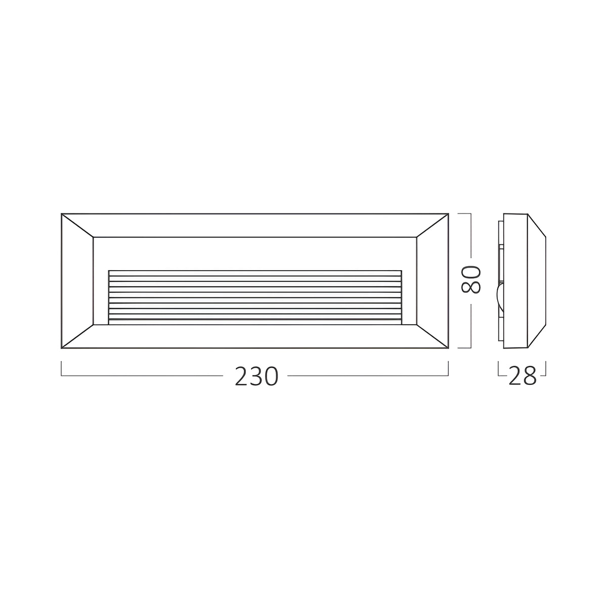 Braytron Vekta Wandlamp 3W IP65 Grijs B RCT 3IN1