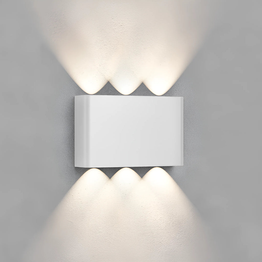 Braytron Vector Wandlamp IP65 Wit B WL 6x1W 3IN1