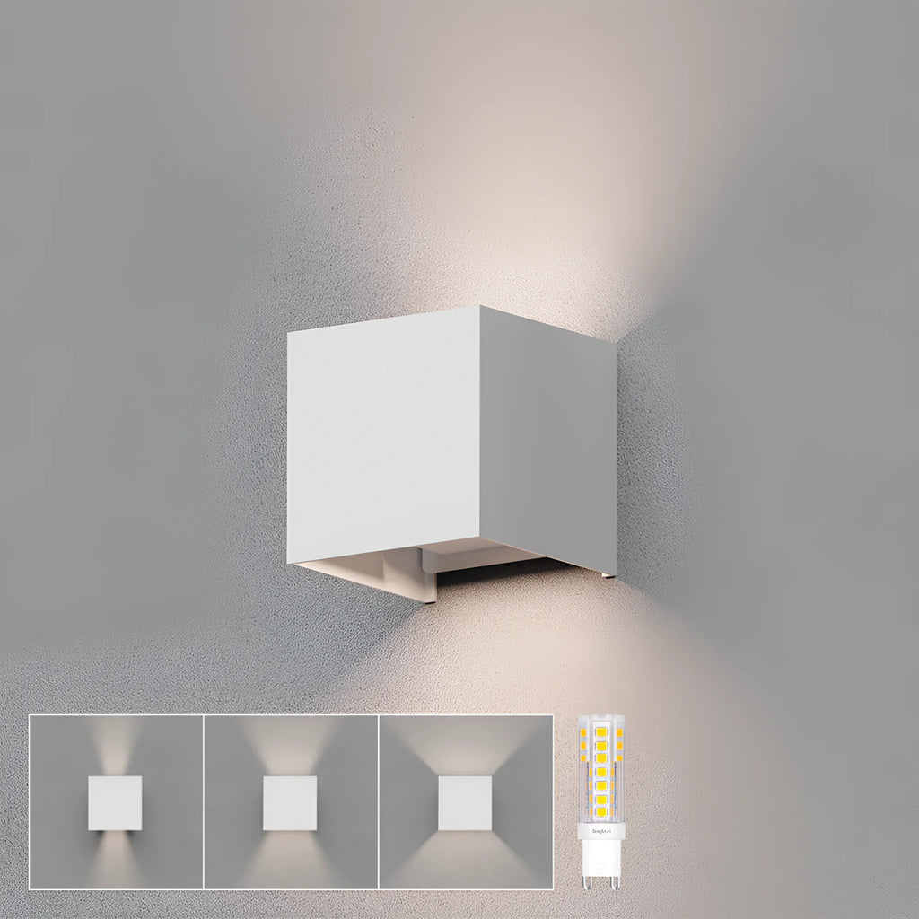 Braytron Vekta Wandlamp IP54 Wit B WL.2 1xG9