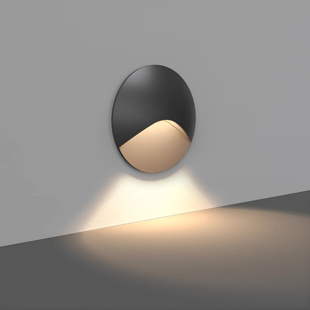 Braytron Veksus Wandlamp 3W 3000K IP65 Zwart RND