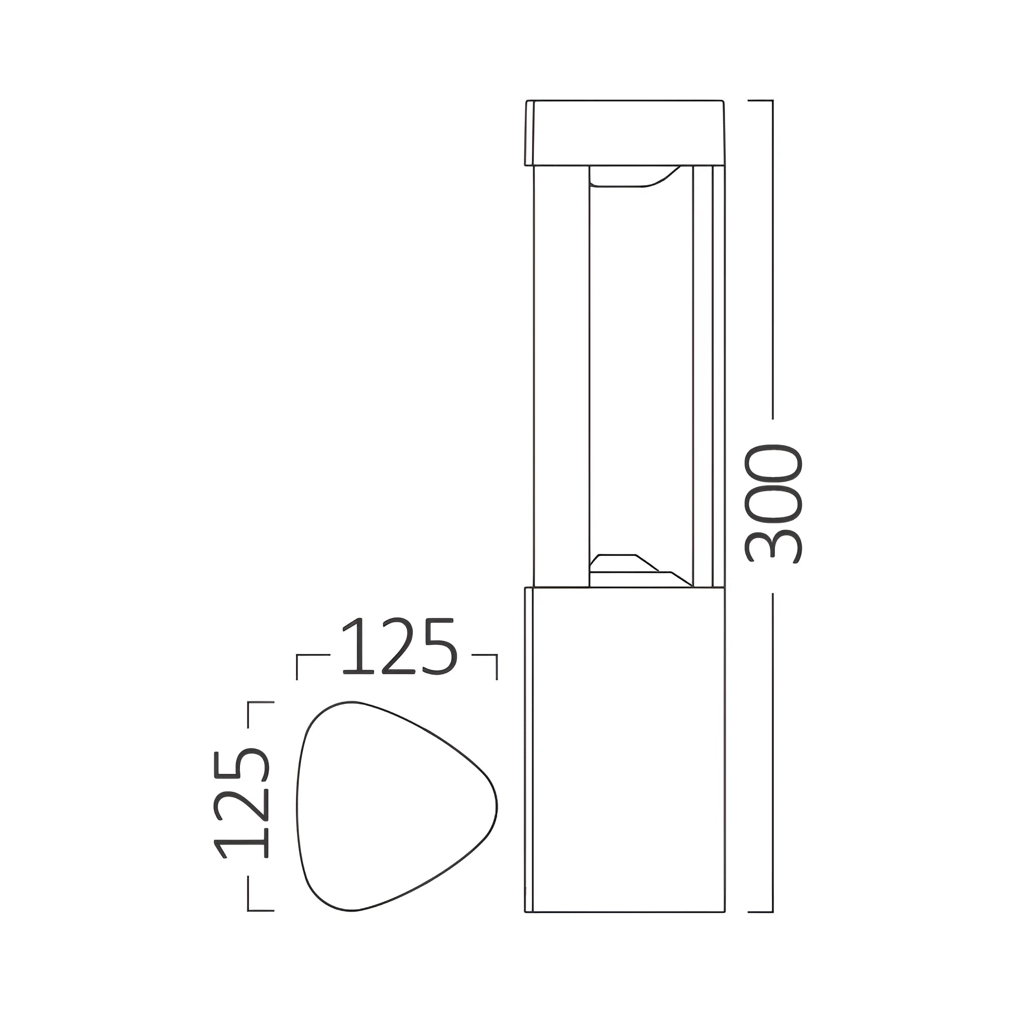 Braytron Dallas Sokkellamp 7W 3000K IP54 300