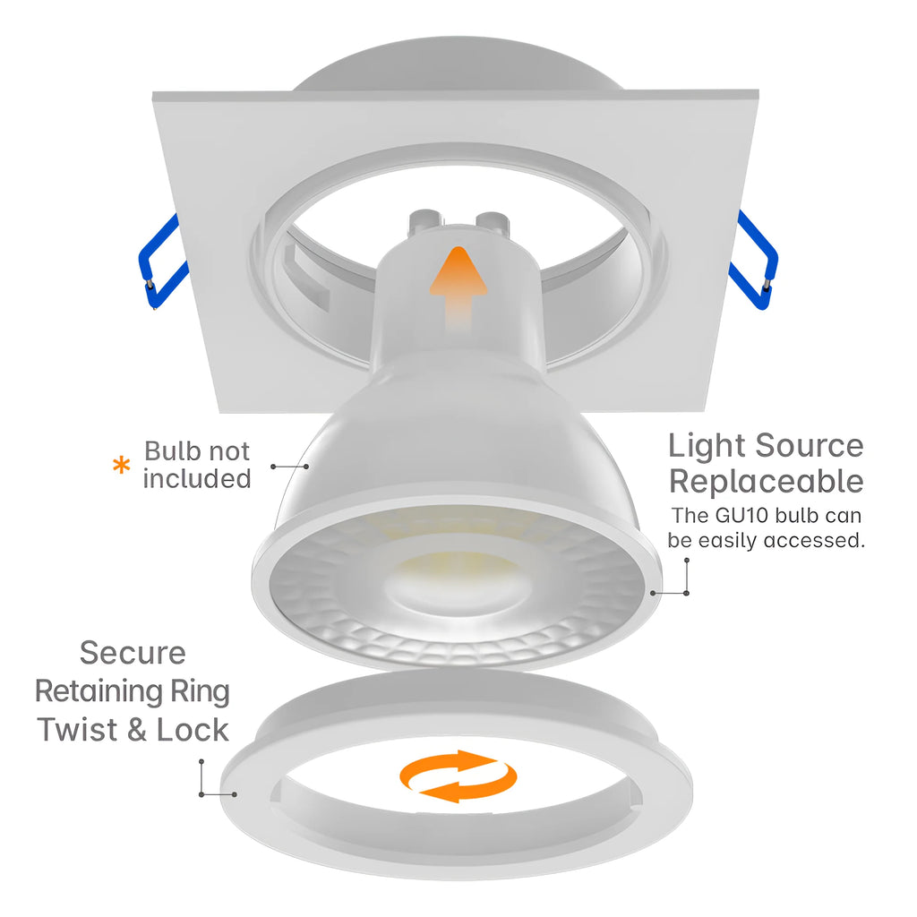 Braytron Mitto LED Spot Wit AR SQR