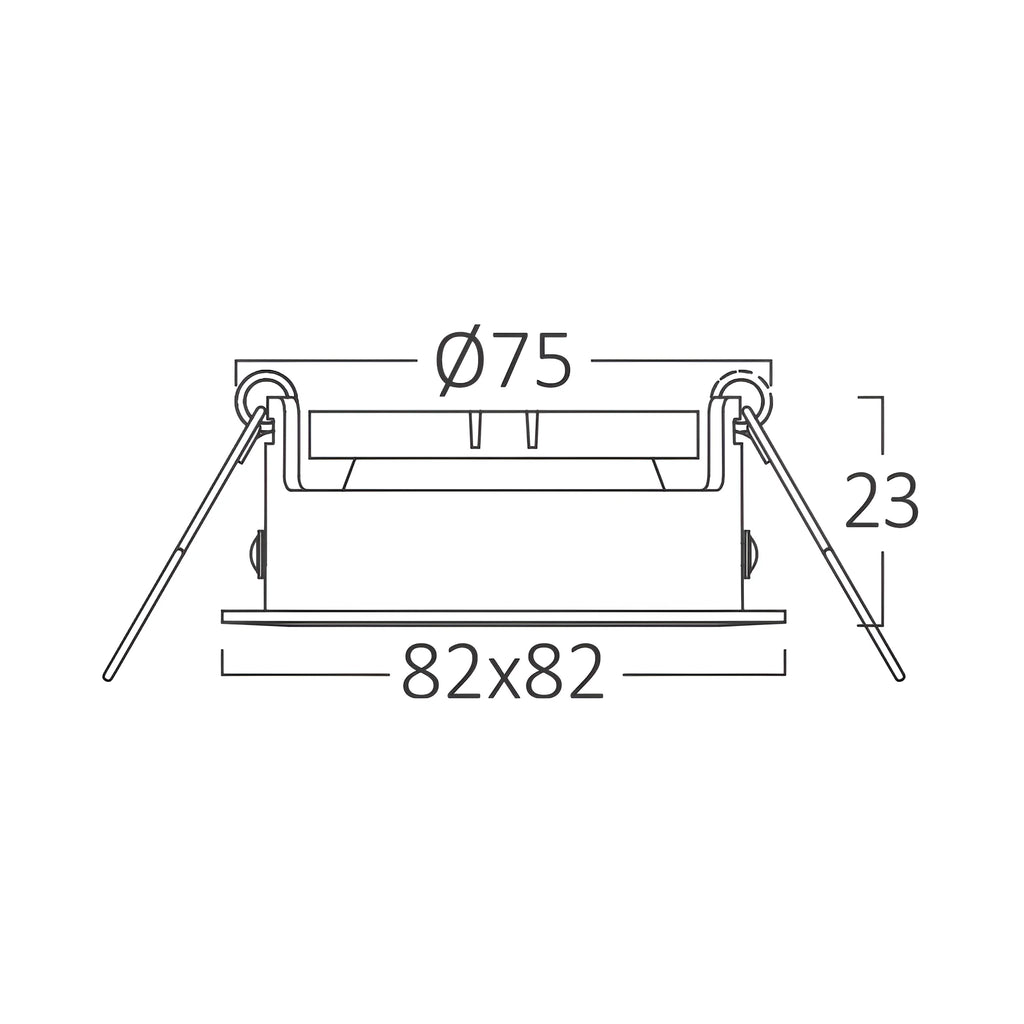 Braytron Mitto LED Spot S SQR NCK