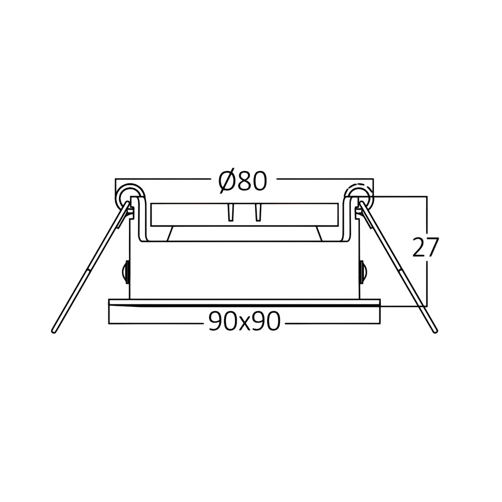 Braytron Tetra LED Spot Wit E SQR