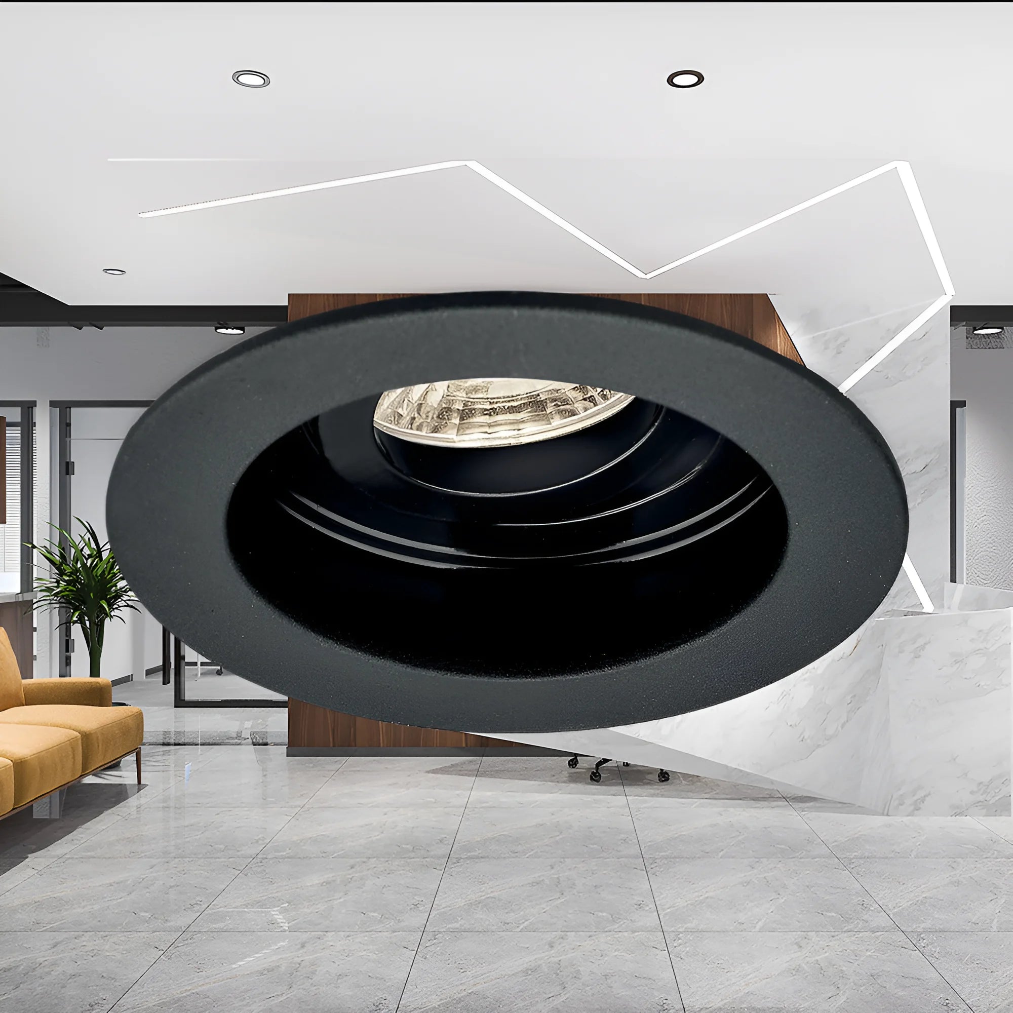 Braytron Beta LED Spot Zwart A RND