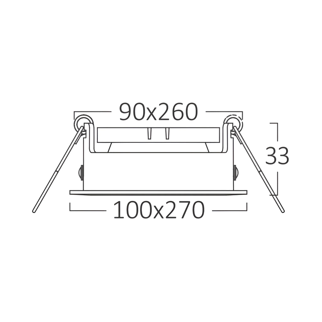 Braytron Beta LED Spot Zwart A SQR 3D