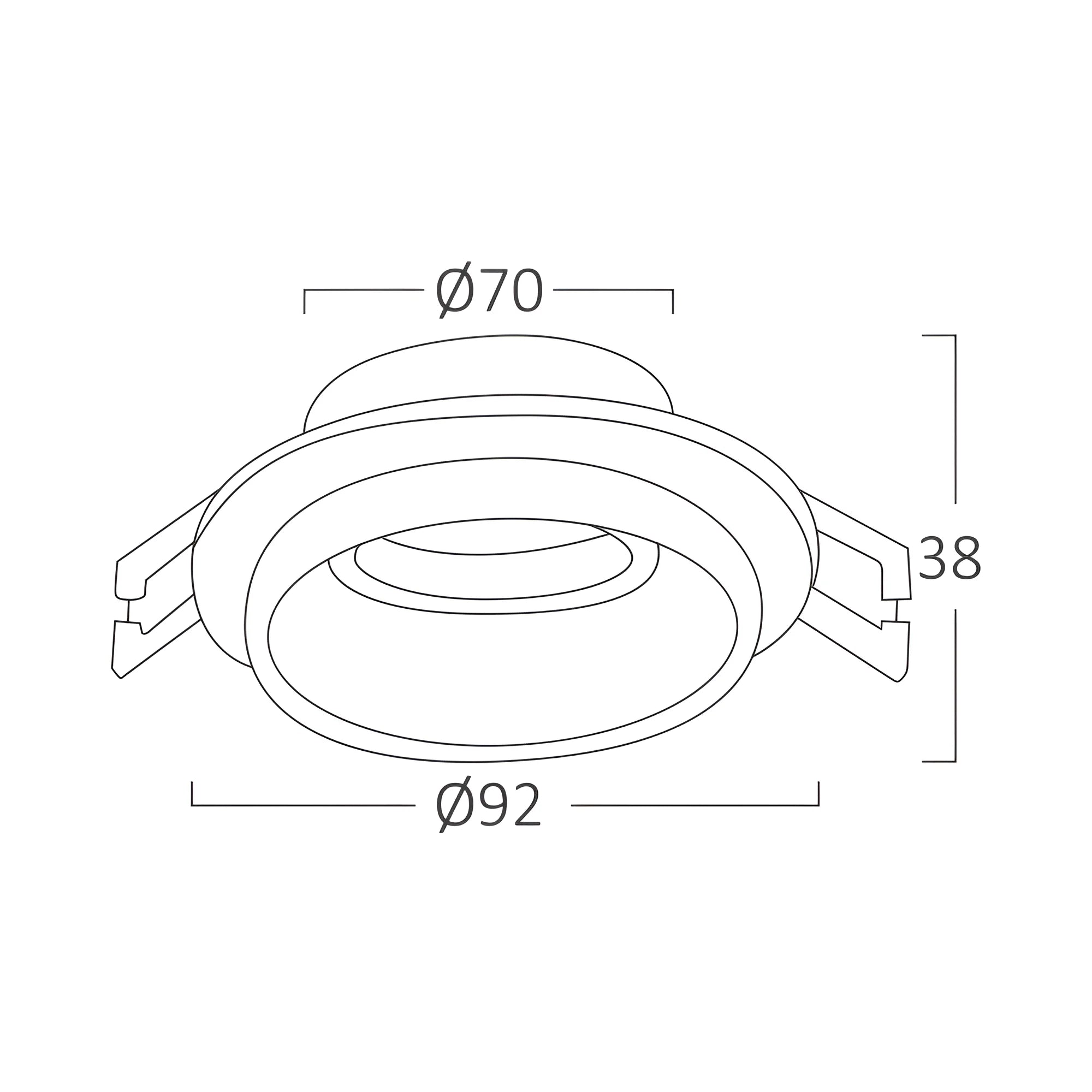 Braytron Alfa LED Spot E RND F.WHT