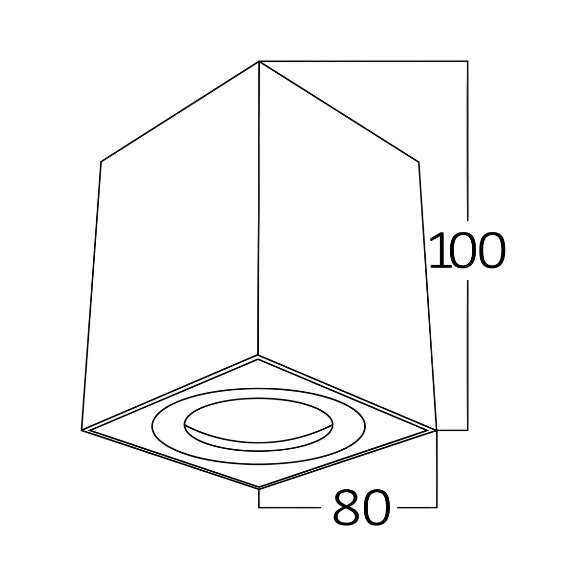 Braytron Gama LED Spot GU10 Zwart 8010 SQR