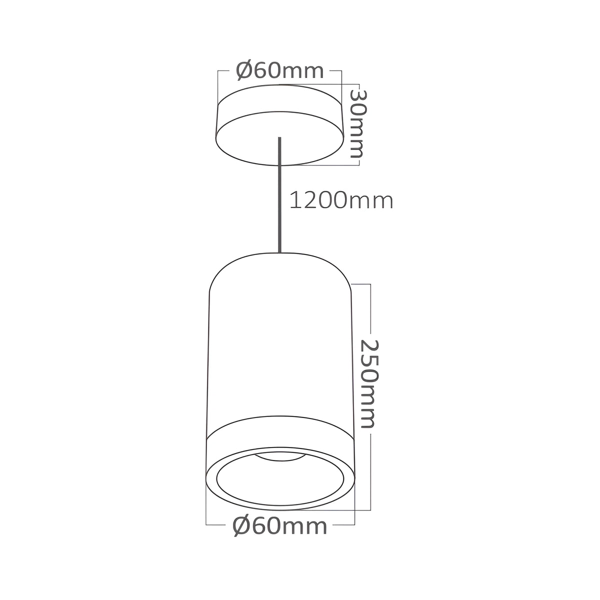 Braytron Beta LED Spot GU10 Zwart 6020 PD RND