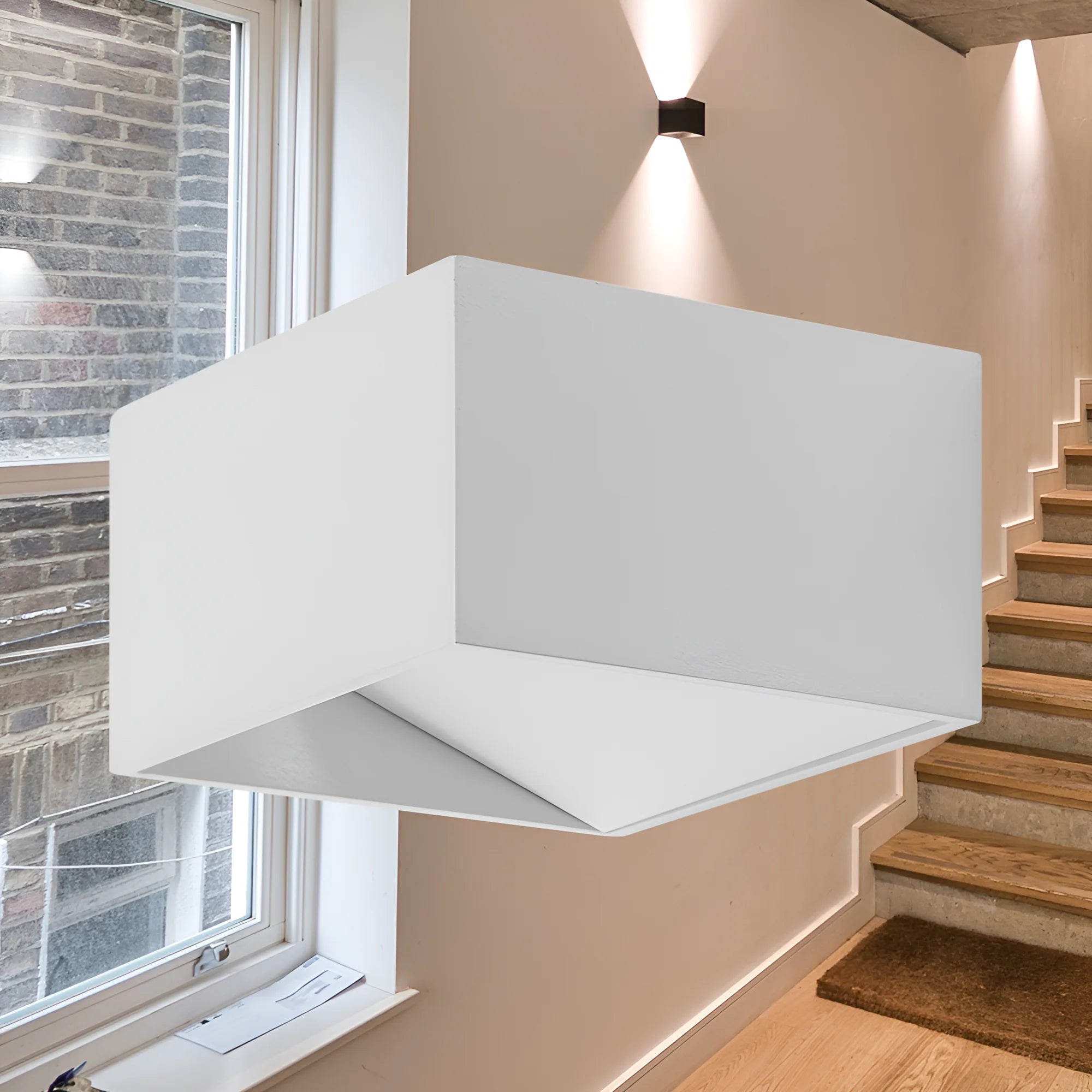 Braytron Avva Wandlamp 8W 3000K Wit WL02 SQR