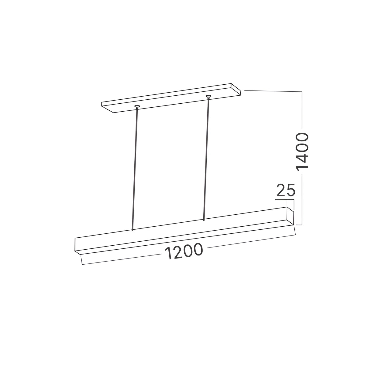 Braytron Lina Plafondlamp 30W Zwart LN 2540 3IN1