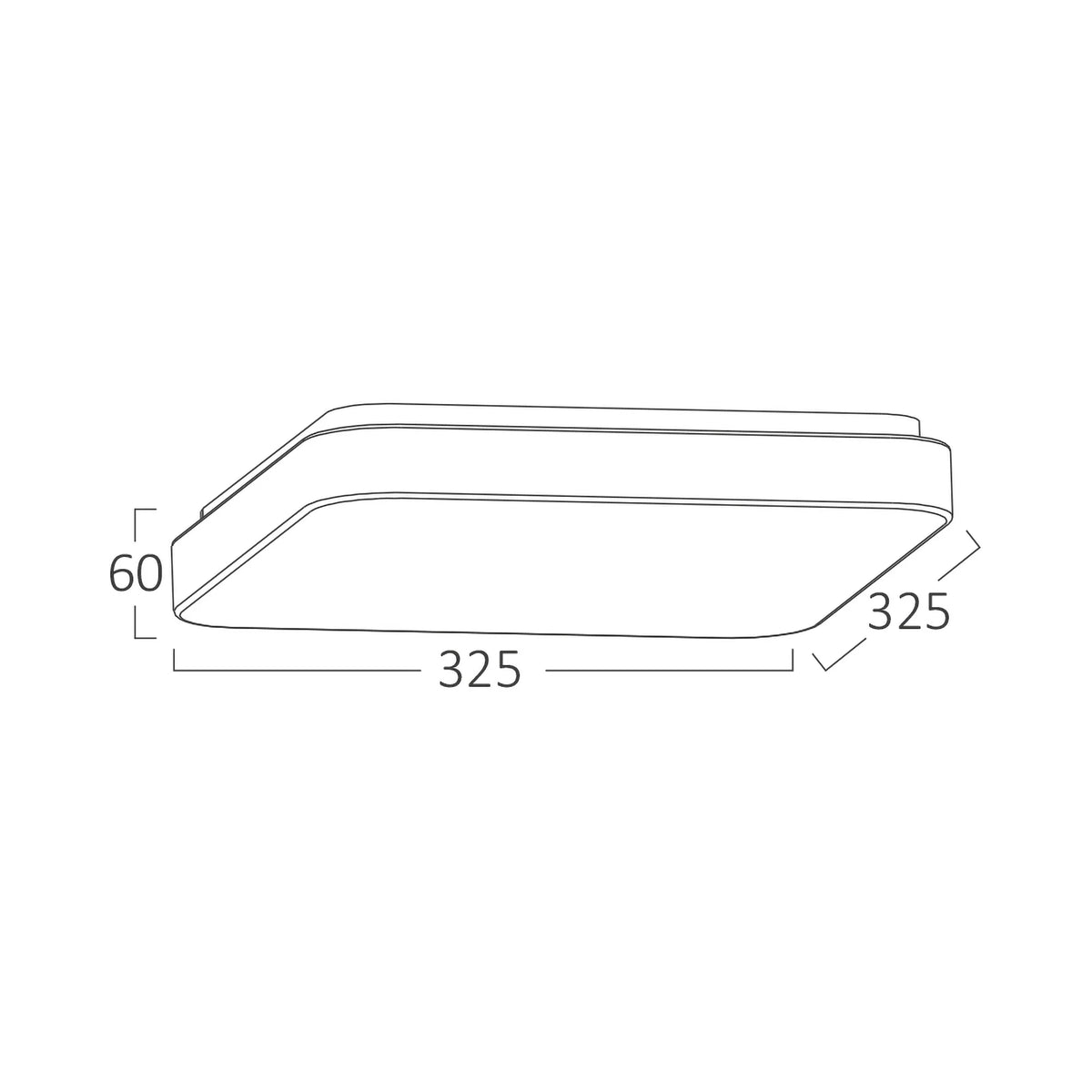 Braytron Jade Plafondlamp 24W SSA SQR 3IN1