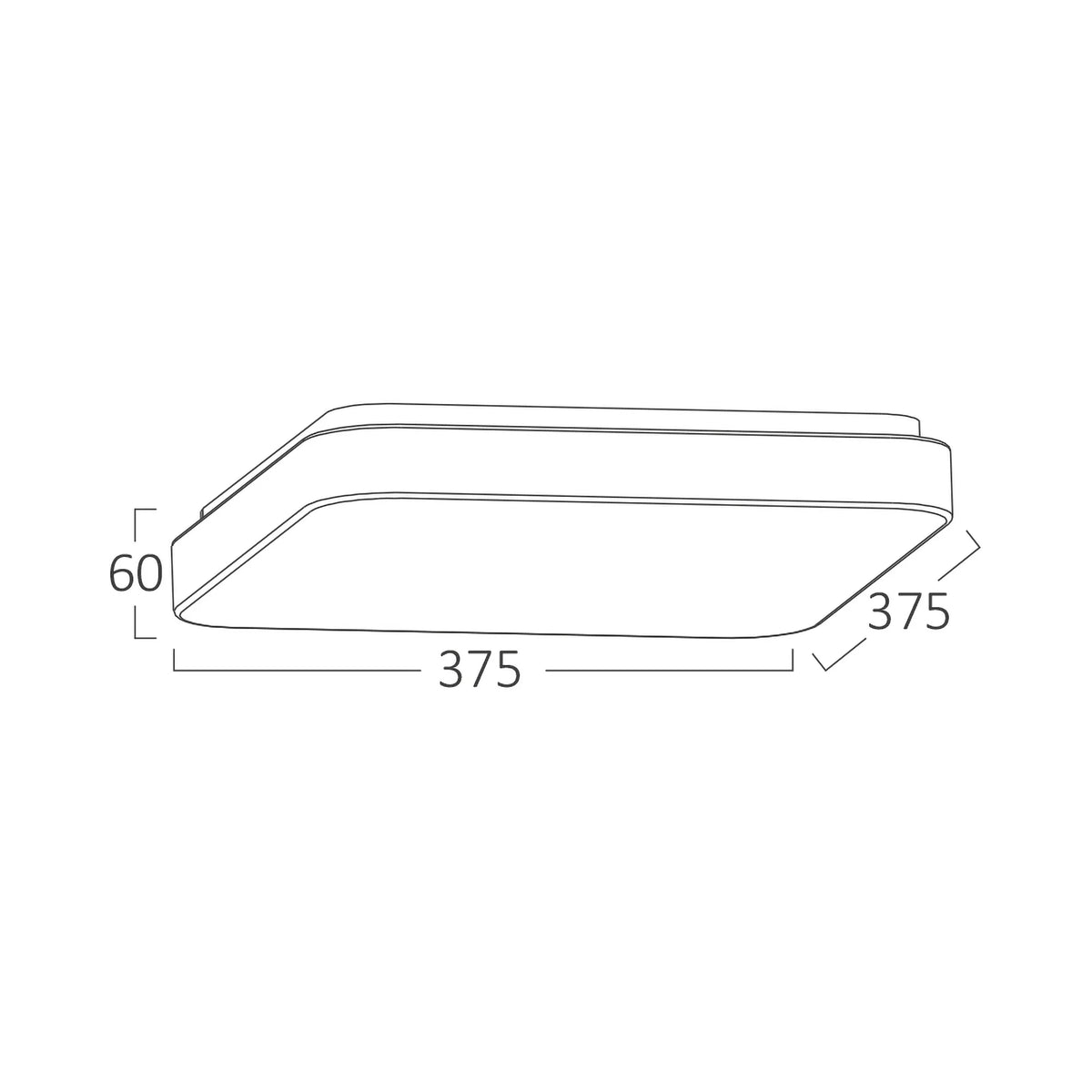 Braytron Jade Plafondlamp 34W SSA SQR 3IN1