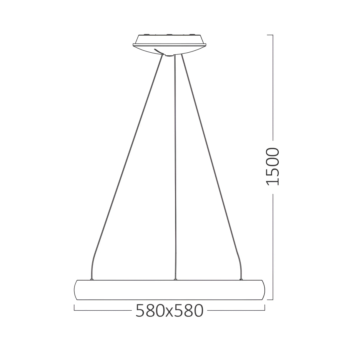 Braytron Bella Plafondarmatuur 46W IP20 Wit MLP PD SQR 3IN1