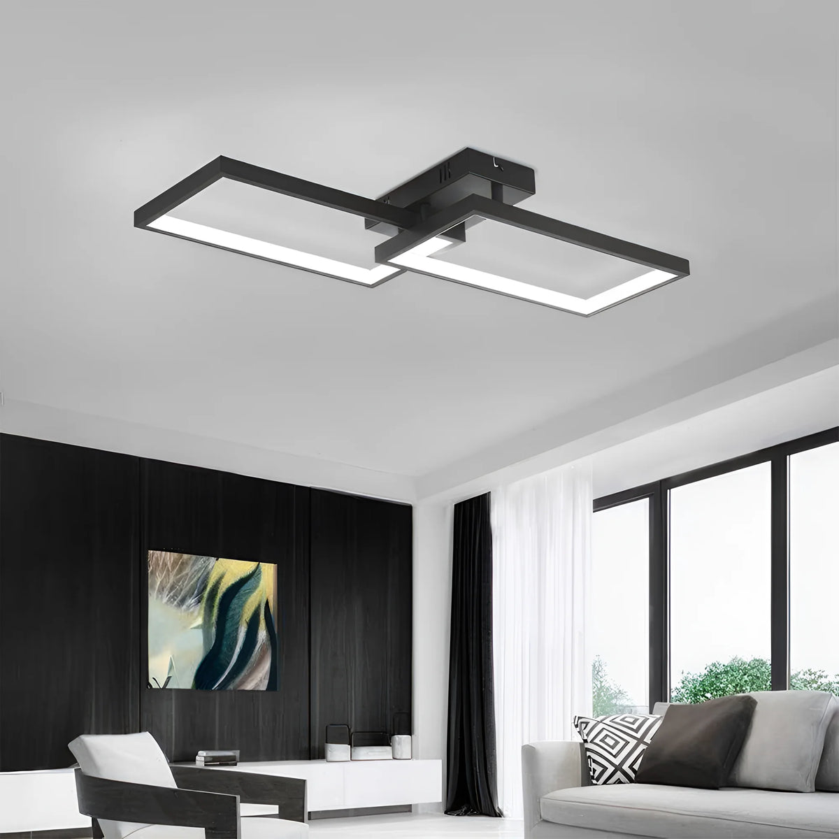 Braytron Nela Plafondlamp 40W IP20 Zwart SS1 RND RMT
