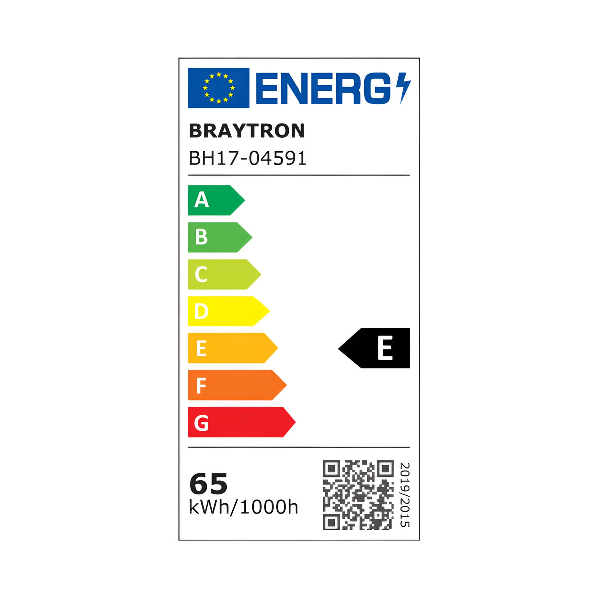 Braytron Nela Plafondlamp 65W IP20 Zwart SS2 RND RMT