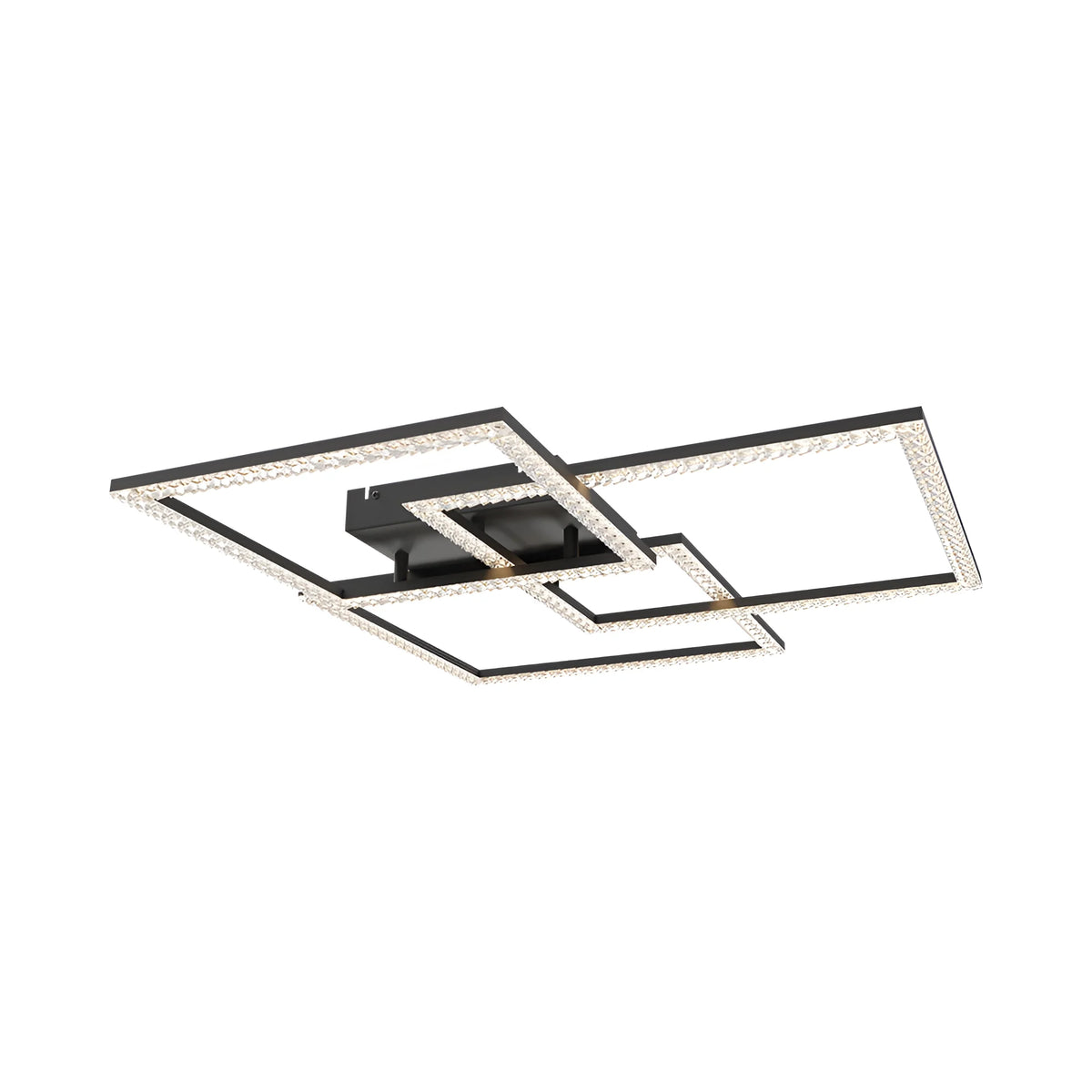 Braytron Crystal Plafondlamp 80W Zwart B 3IN1 RMT