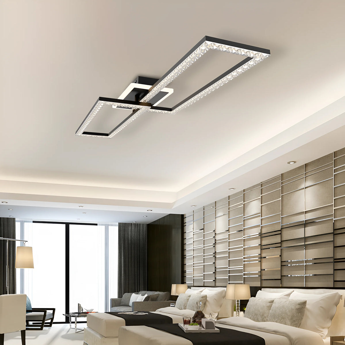Braytron Crystal Plafondlamp 55W Wit D 3IN1 RMT