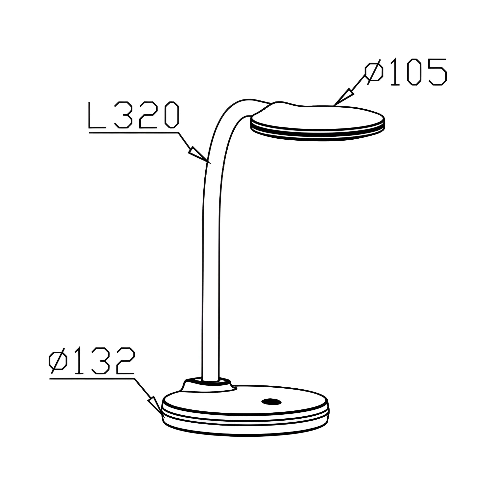 Braytron Lb124 Bureaulamp 4.5W 5000K BLU