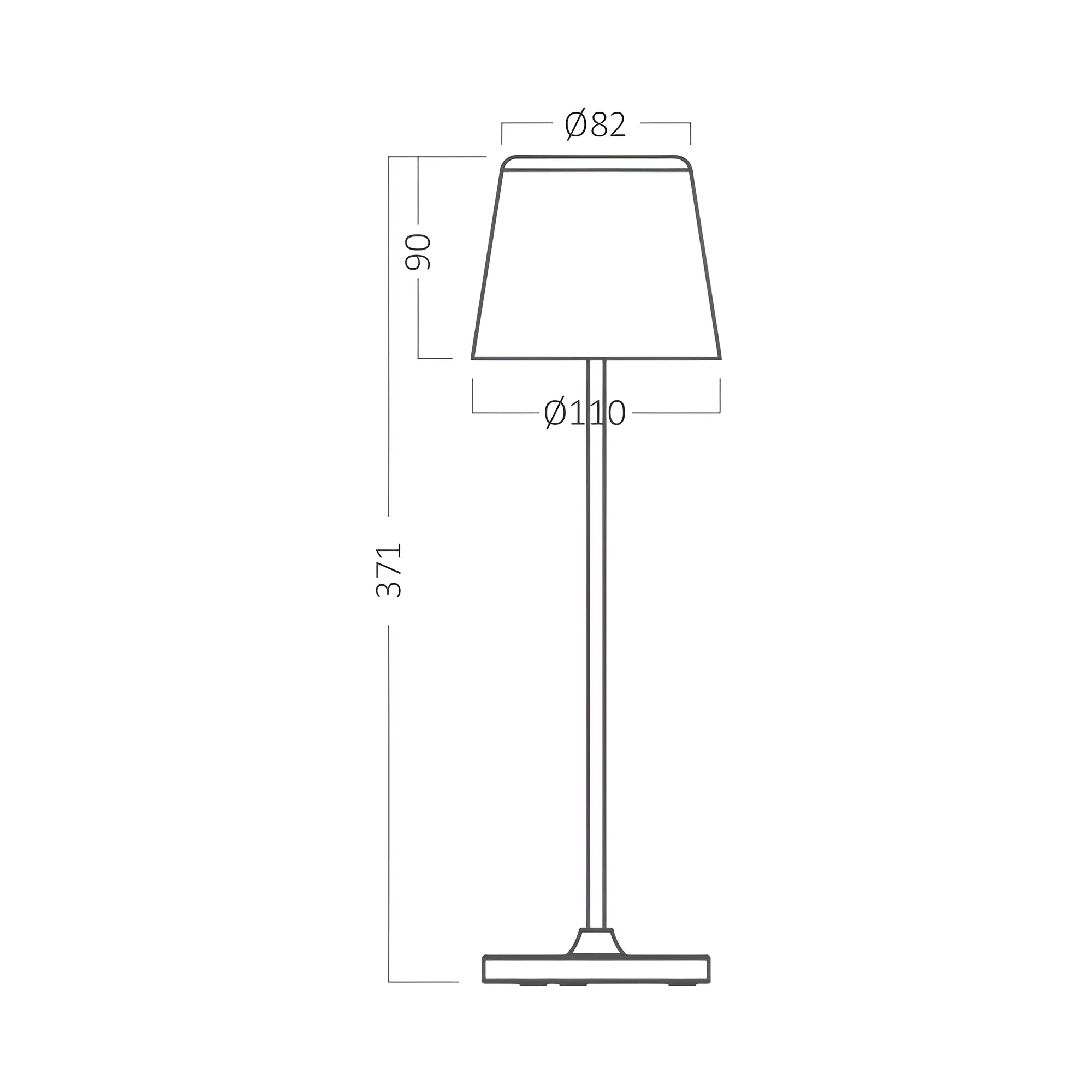 Braytron Tower Tafellamp 3000K Wit 1 RCH