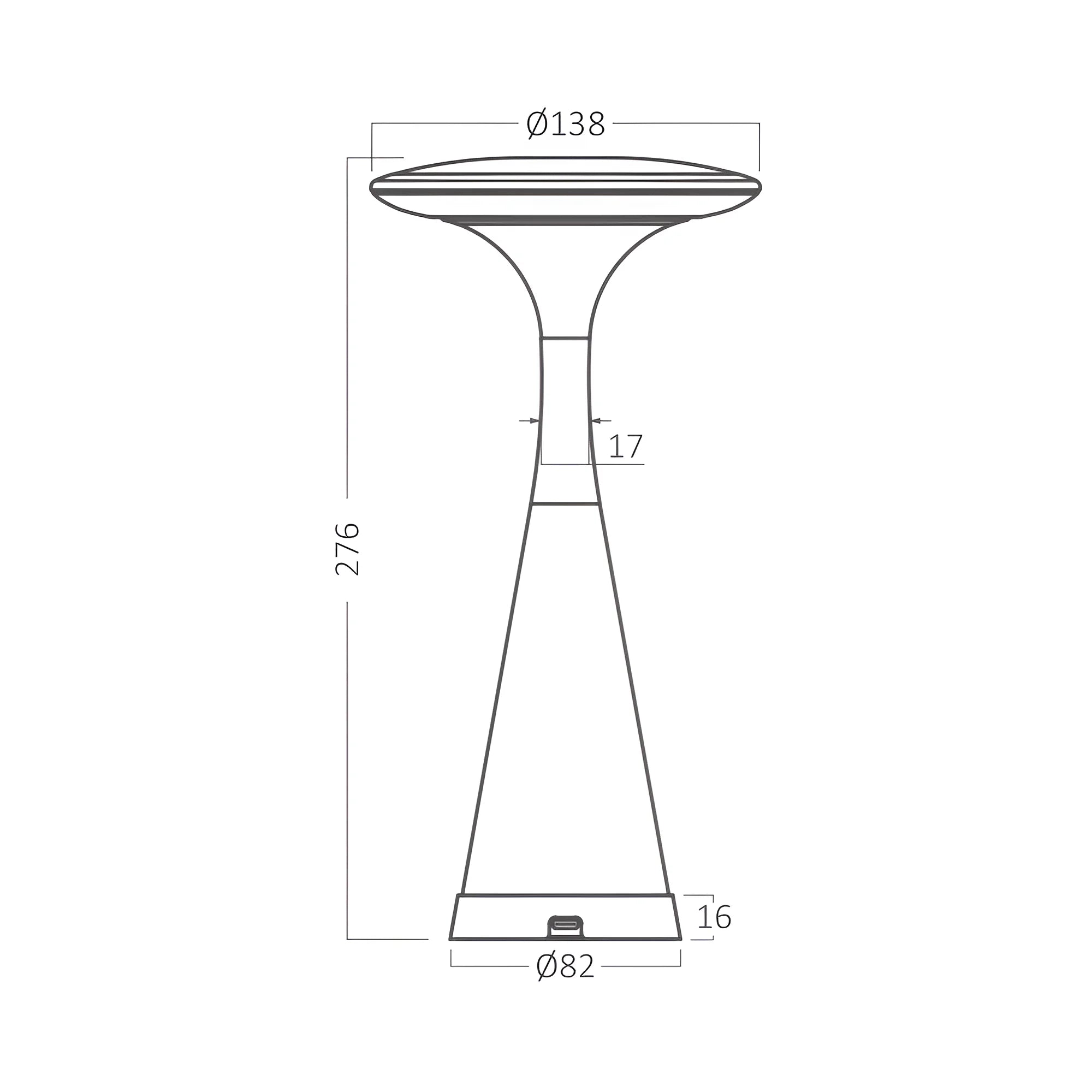 Braytron Tower Tafellamp Wit 2 3IN1 RCH