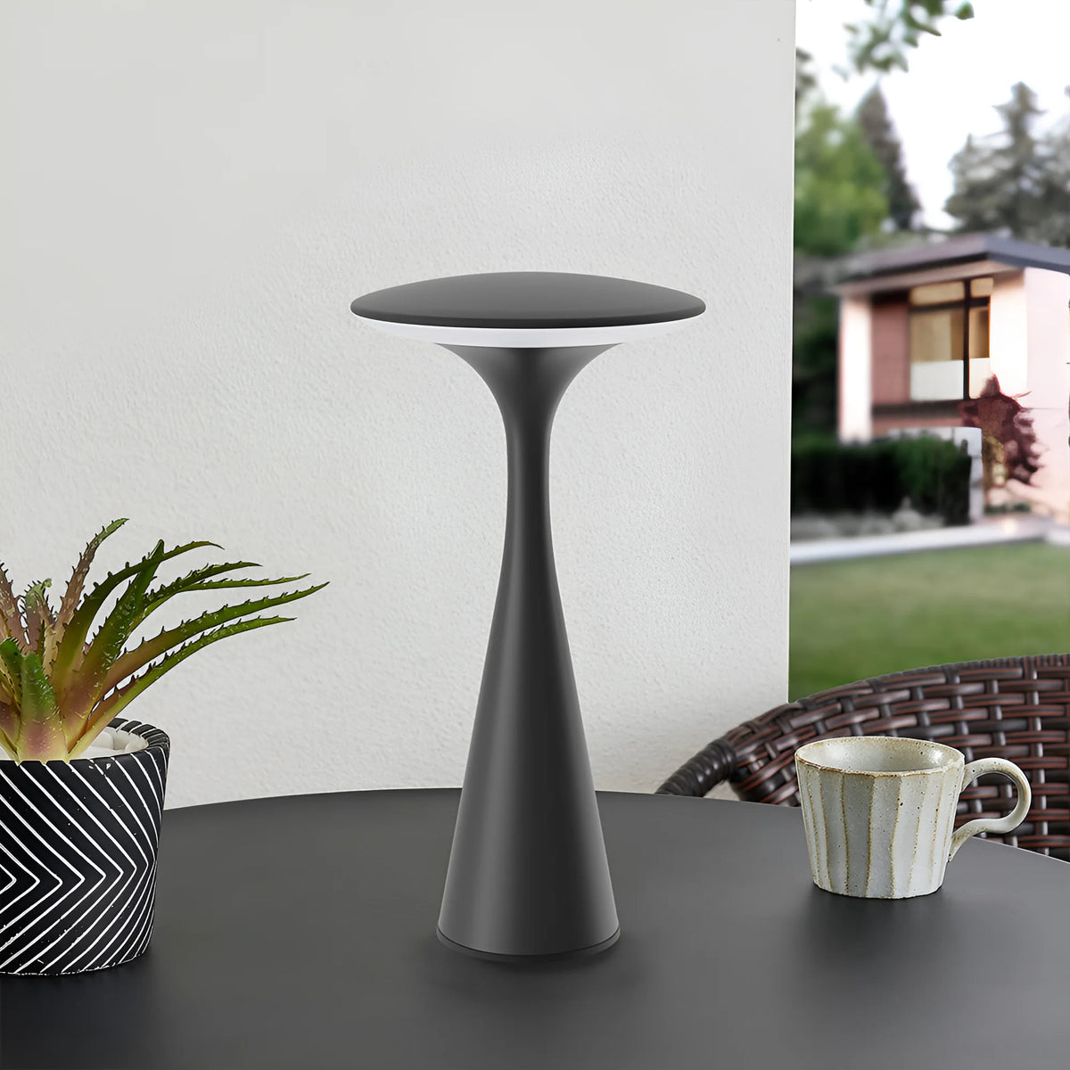 Braytron Tower Tafellamp Zwart 2 3IN1 RCH