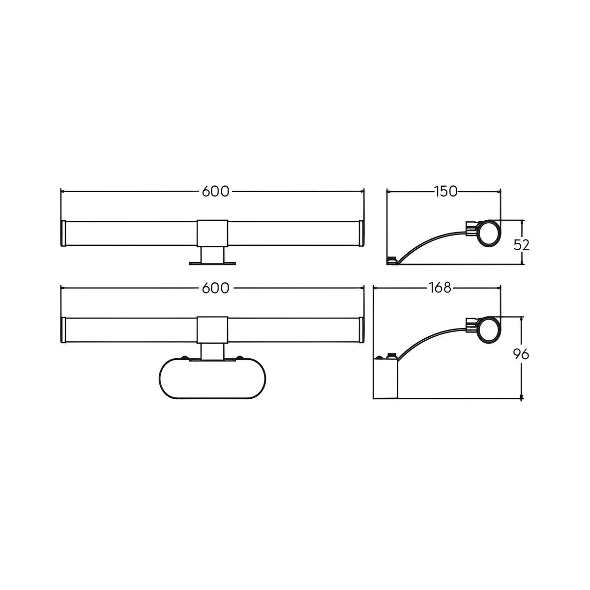 Braytron Lily Spiegellamp 7W 4000K Wit C 400