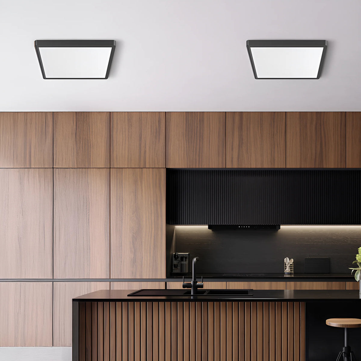 Braytron Jade Plafondlamp 36W Zwart SLR SQR 3IN1