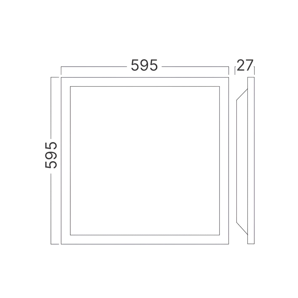 Braytron Backlite LED Paneel 40W Wit RC 595x595 3IN1