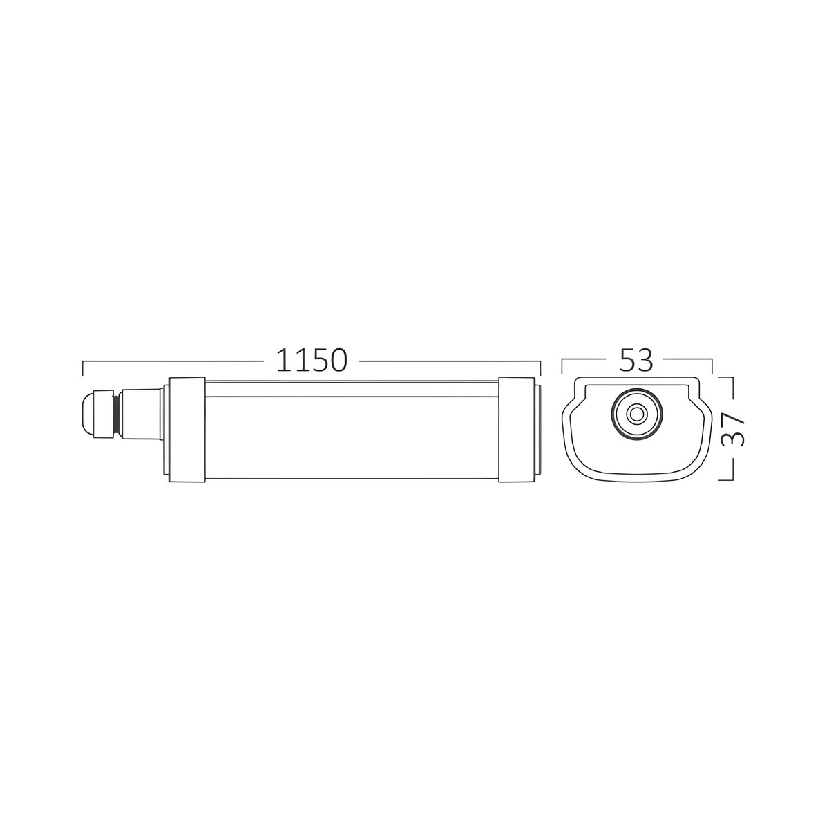 Braytron Proline Waterdichte Armatuur 32W 6500K IP65 IPG S
