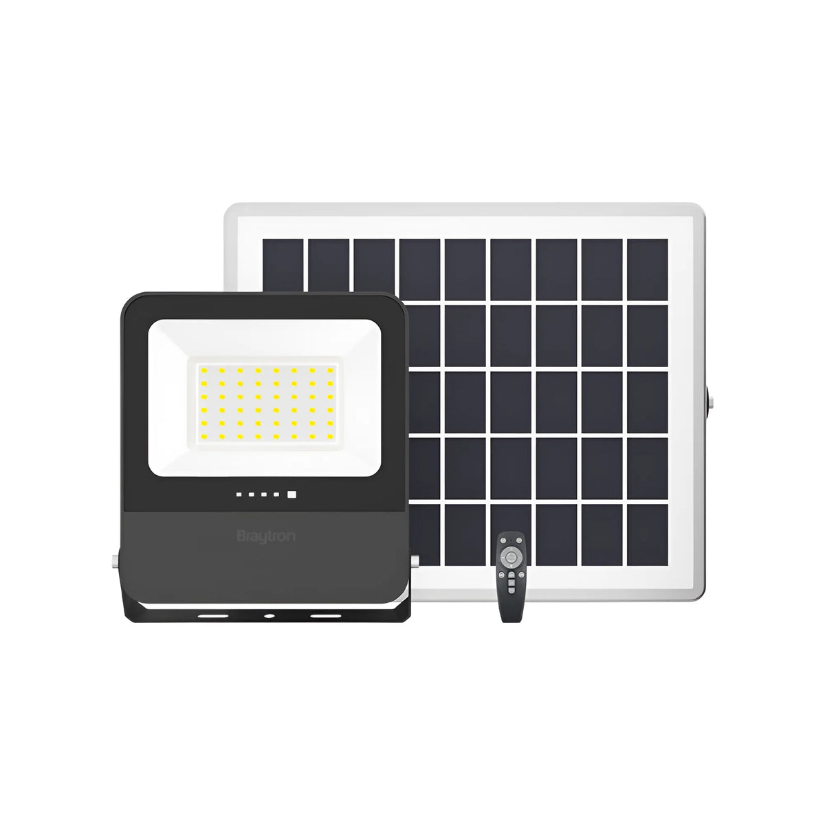 Braytron Solar Pl Solar Schijnwerper 30W IP65 3IN1 RMT