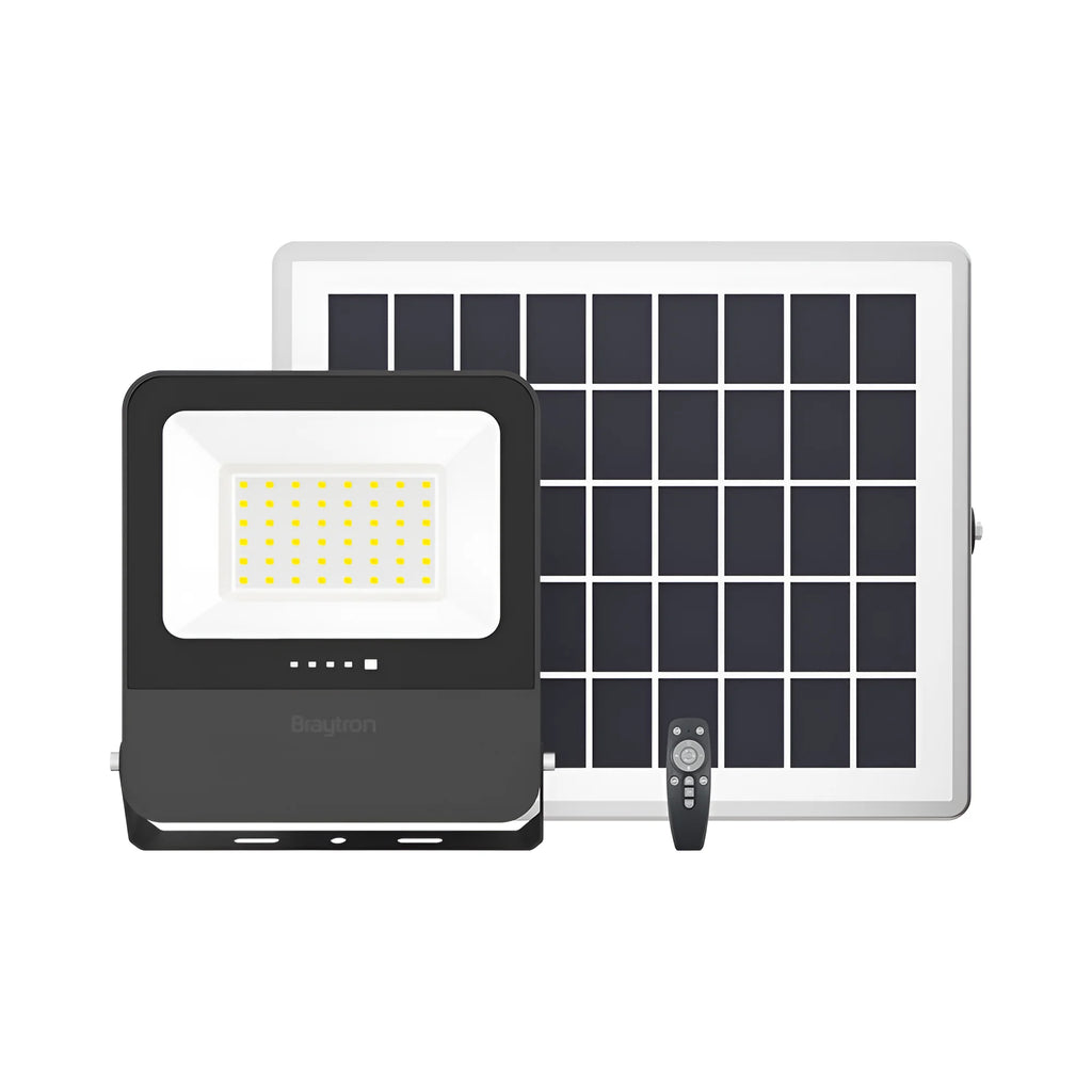 Braytron Solar Pl Solar Schijnwerper 50W IP65 3IN1 RMT
