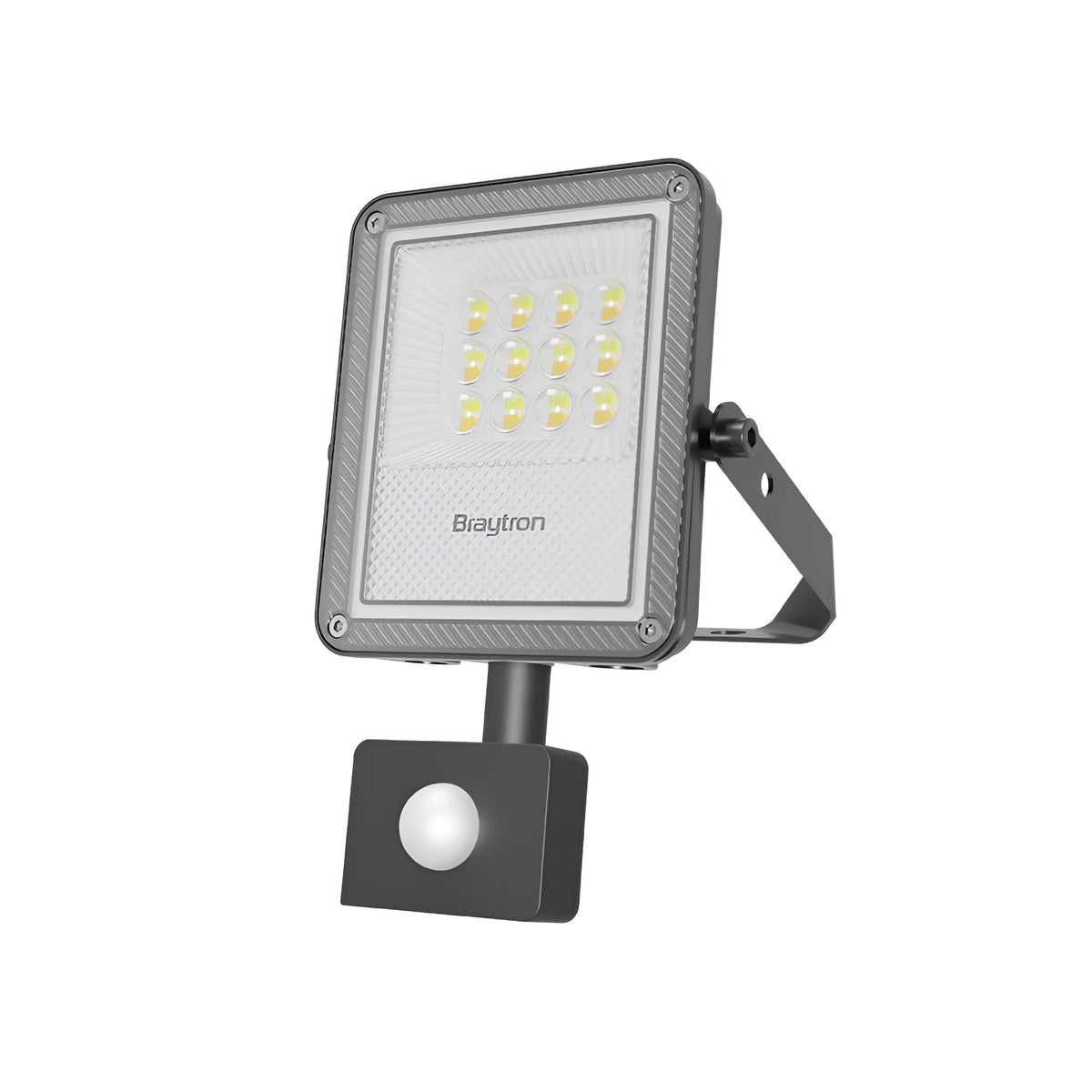 Braytron Flood LED Schijnwerper 10W IP54 Grijs PF 3IN1 SNS