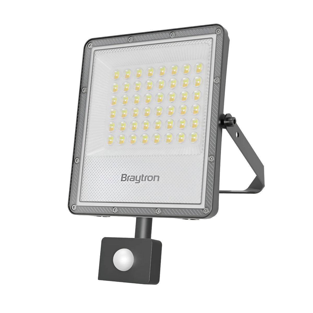 Braytron Flood LED Schijnwerper 50W IP54 Grijs PF 3IN1 SNS