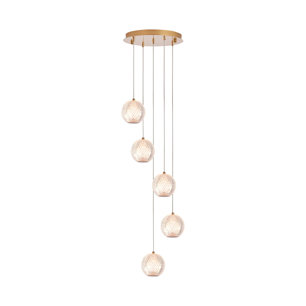 Braytron S001R Hanglamp Goud 5H 5xG9