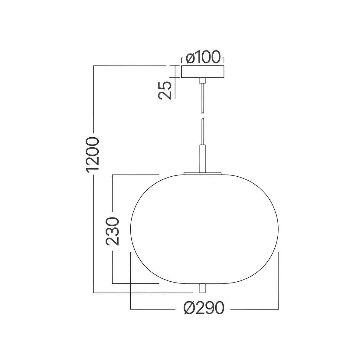 Braytron S011R Hanglamp Zwart 1H 1xE27 OPL