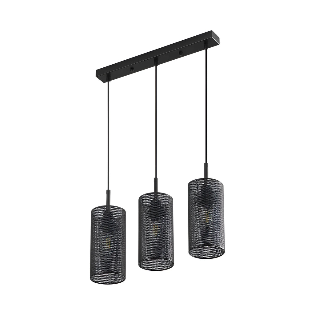 Braytron W002S Hanglamp Zwart 3H 3xE14
