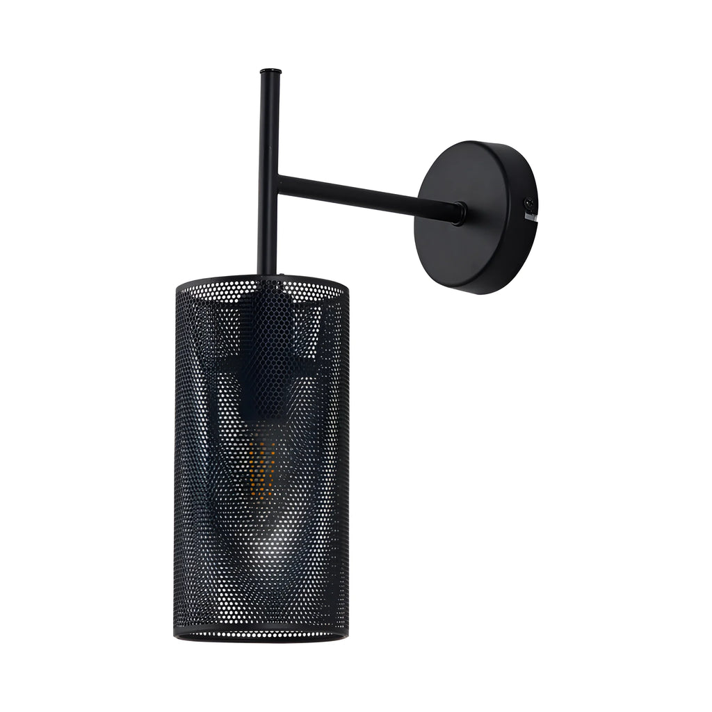 Braytron W002W Wandlamp Zwart 1H 1xE14