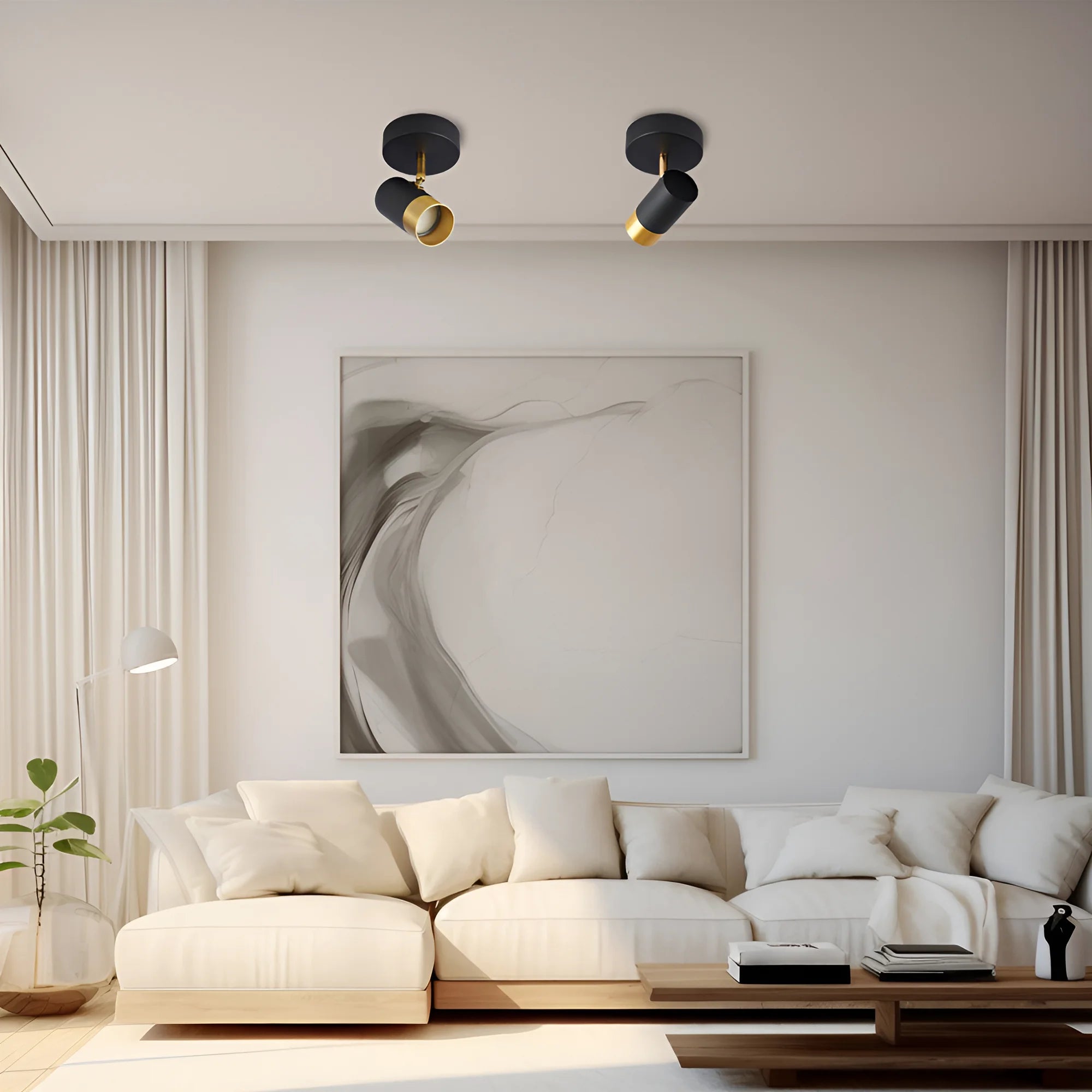 Braytron G002C Plafondlamp Zwart 1H 1xGU10