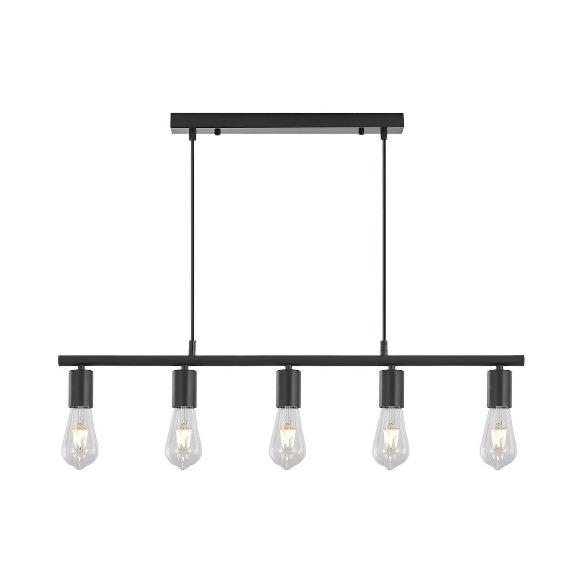 Braytron G006S Hanglamp Zwart 5H 5xE27