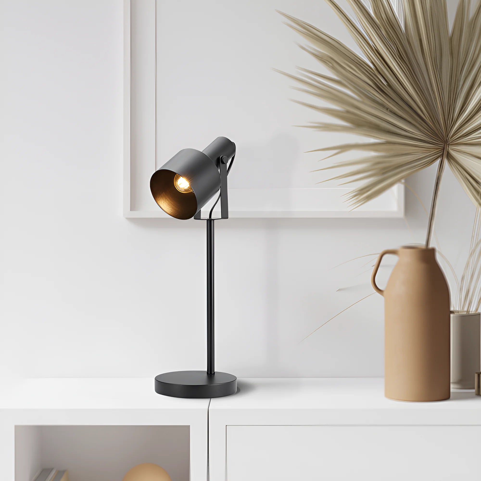 Braytron P001W Tafellamp Zwart 1H 1xE27